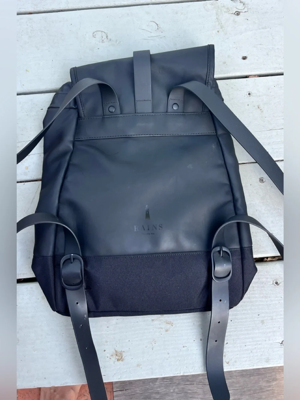 Rains waterproof everyday backpack • drawstring